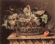 DUPUYS, Pierre Basket of Grapes dfg Norge oil painting reproduction